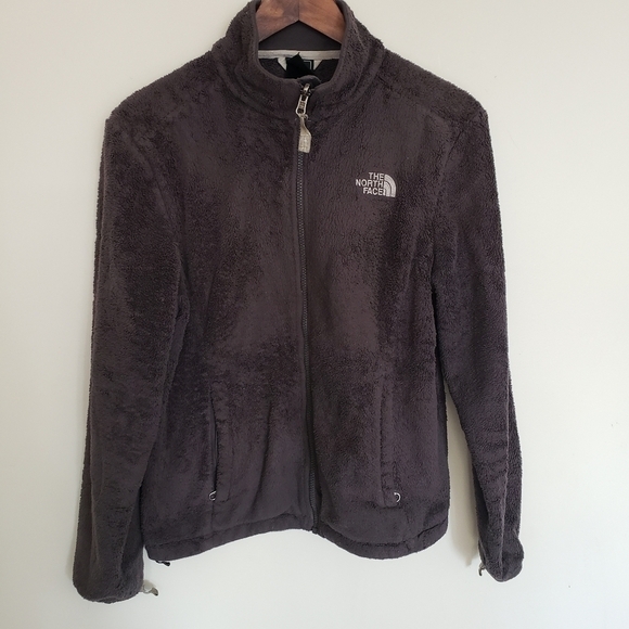 Vintage The North Face Fleece Teddy Full Zip Jacket Gray Size Medium - Picture 13 of 13